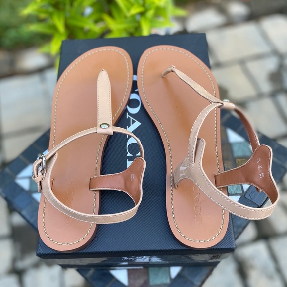 Coach Leila Leather Sandal - Picture 3 of 15